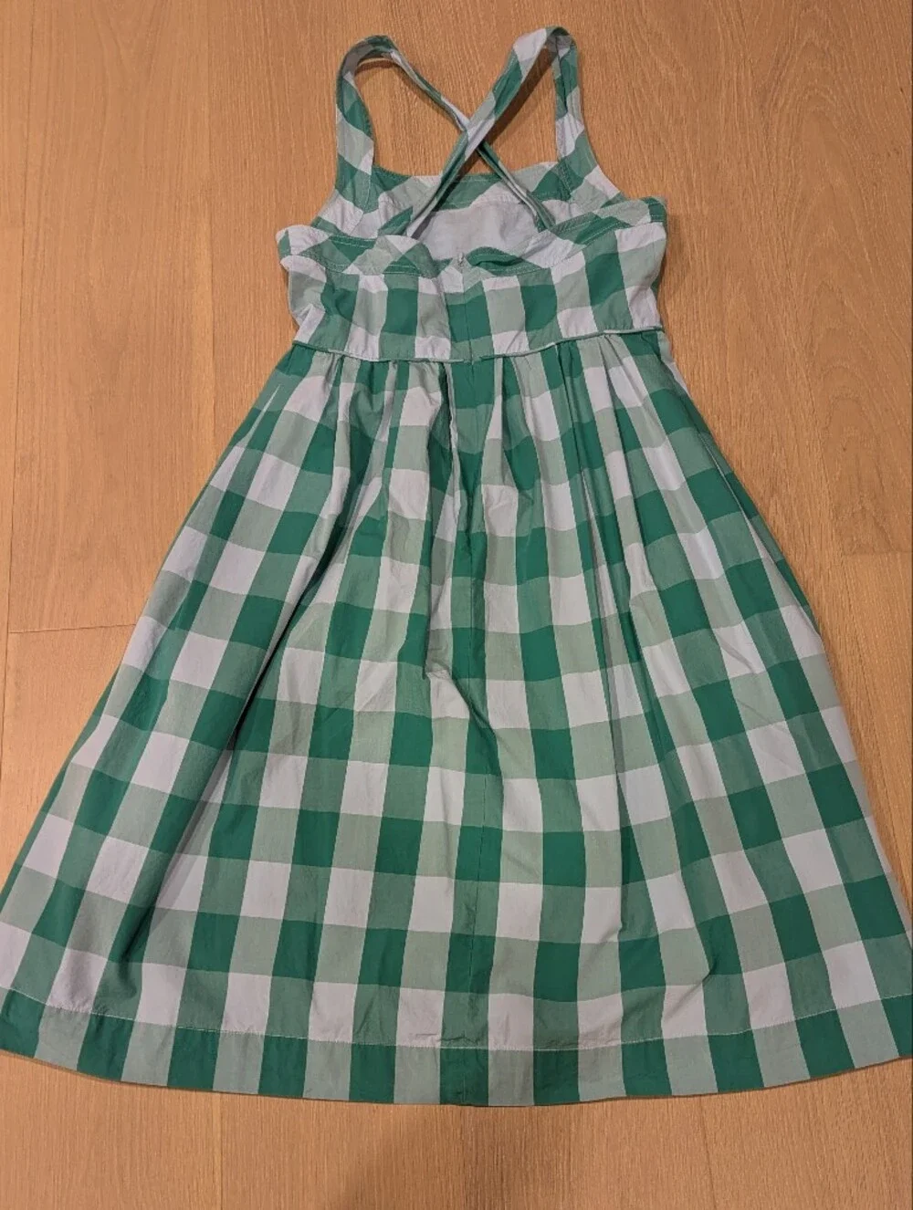 Green and Blue Gingham Sundress